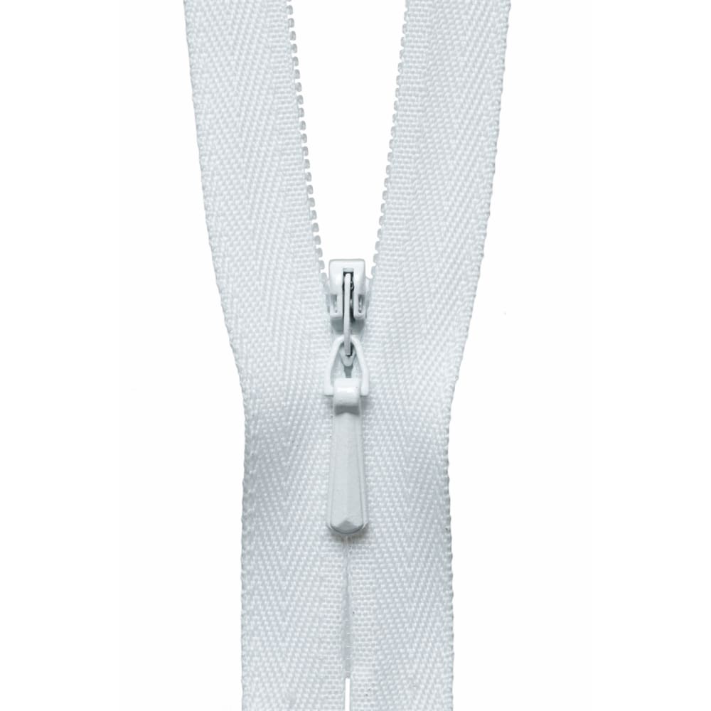 Groves Haberdashery Concealed Zip 23 cm White (Y723-501) YKK Concealed Zip 23 cm / 9 Inch