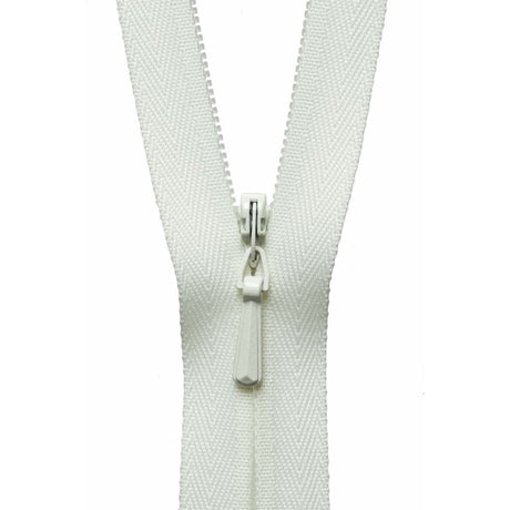 Groves Haberdashery Concealed Zip Cream 56 cm (Y756-502) YKK Concealed Zips 56 cm