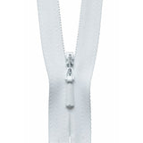Groves Haberdashery Concealed Zip White 56 cm (Y756-501) YKK Concealed Zips 56 cm