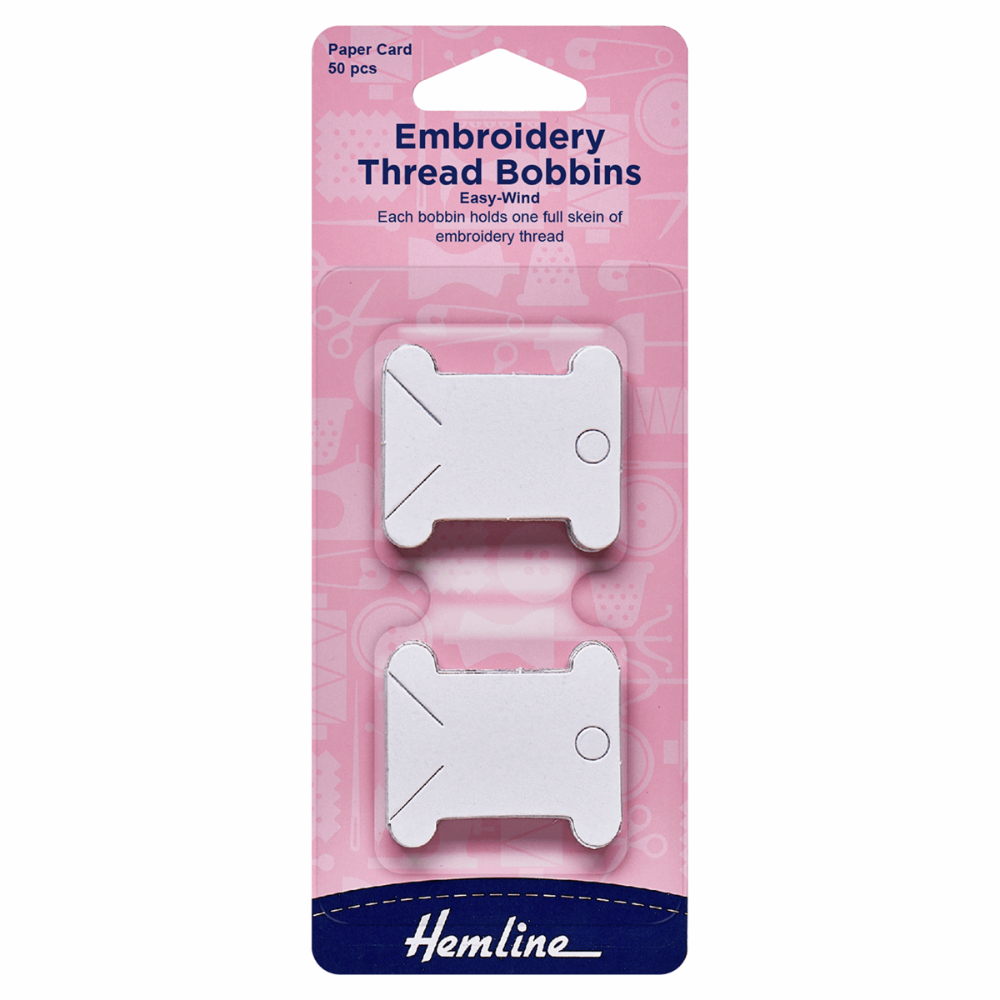 Groves Haberdashery Embroidery Thread Bobbins: Paper: 50 Pieces (M3006)