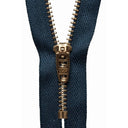 Groves Zip Dark Navy 560 YKK Brass Jeans Zip: 18 cm / 7 Inch