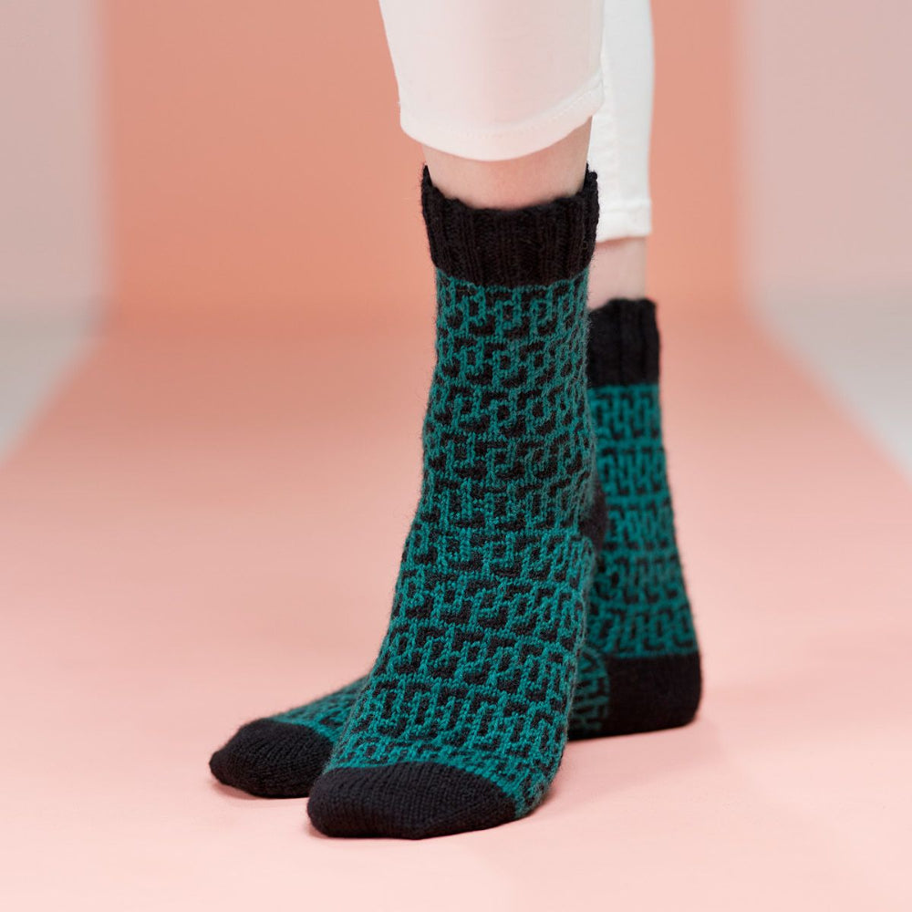 Happy Feet Maze Pattern Colour Combo 2