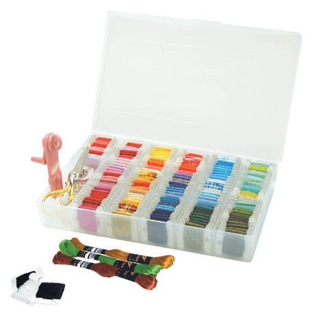 Hemline Craft Hemline Floss Box Embroidery Thread Organizer Large