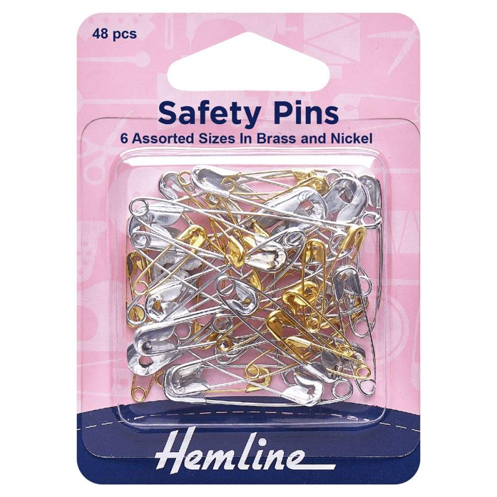 Hemline Haberdashery Hemline Assorted Safety Pin Pack