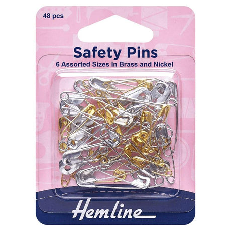 Hemline Haberdashery Hemline Assorted Safety Pin Pack