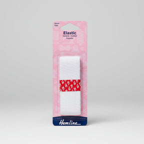 Hemline White Elastic 32 mm