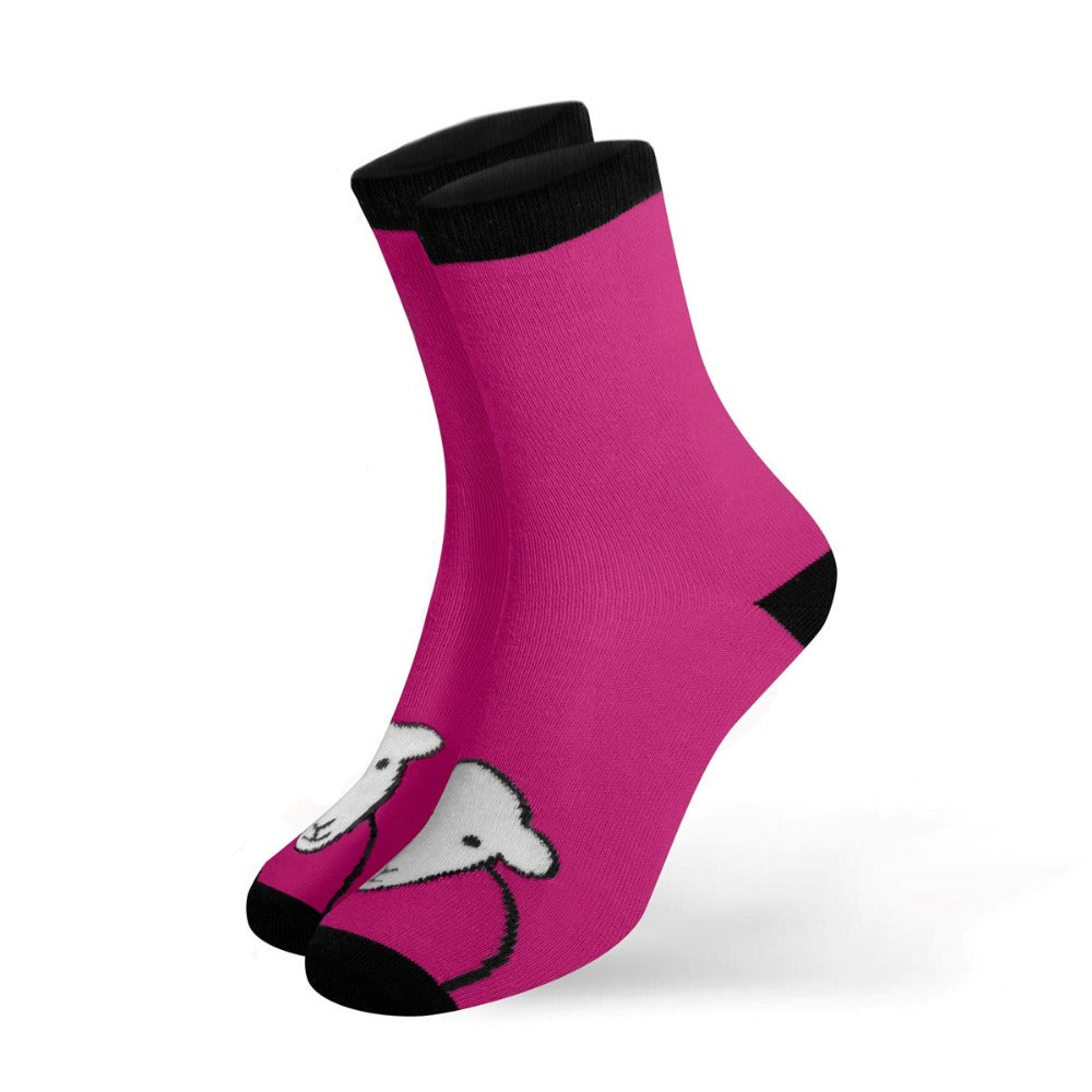 Herdy Hello Socks Pink Size 4 - 7