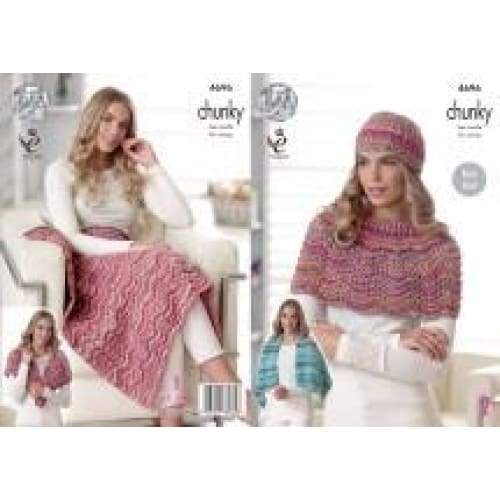 King Cole Patterns King Cole Drifter Chunky Knitting Pattern 4696