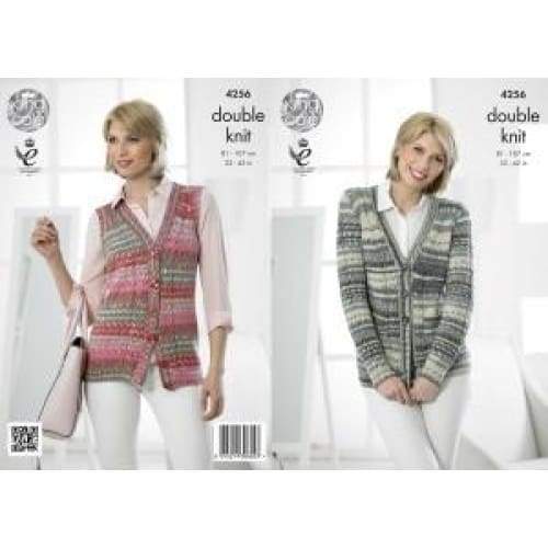 King Cole Patterns King Cole Drifter DK Knitting Pattern 4256