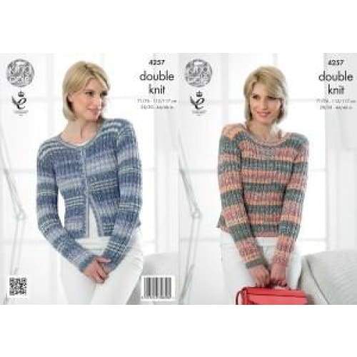 King Cole Patterns King Cole Drifter DK Knitting Pattern 4257