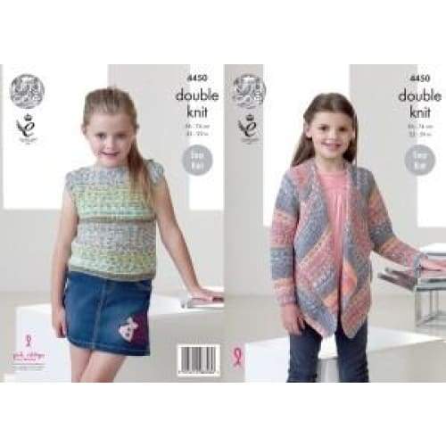 King Cole Patterns King Cole Drifter DK Knitting Pattern 4450