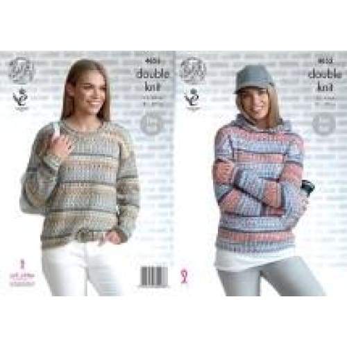 King Cole Patterns King Cole Drifter DK Knitting Pattern 4853