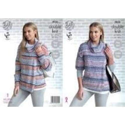 King Cole Patterns King Cole Drifter DK Knitting Pattern 4856