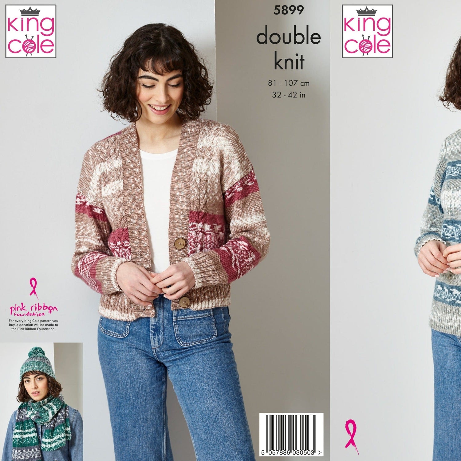 King Cole Fjord DK Knitting Pattern 5899 Wool n Stuff