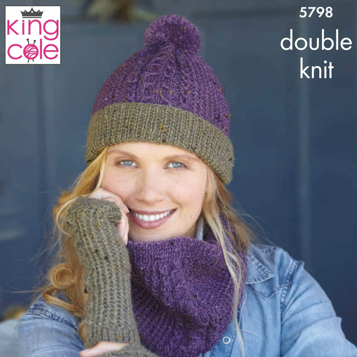 King Cole Patterns King Cole Homespun DK Pattern 5798