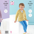 King Cole Patterns King Cole Kids Cardigan and Hat Knitting Pattern 5586