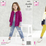 King Cole Patterns King Cole Kids Cardigan DK Knitting Pattern 5475