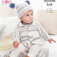 King Cole Patterns King Cole Kids Cardigan, Hat and Blanket DK Knitting Pattern 5593