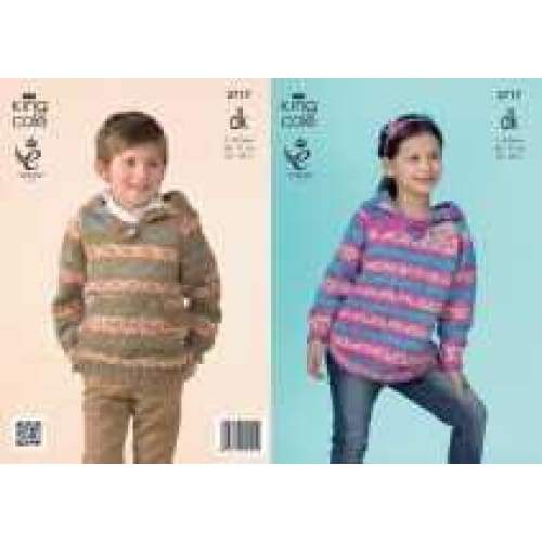King Cole Patterns King Cole Kids DK Knitting Pattern 3717