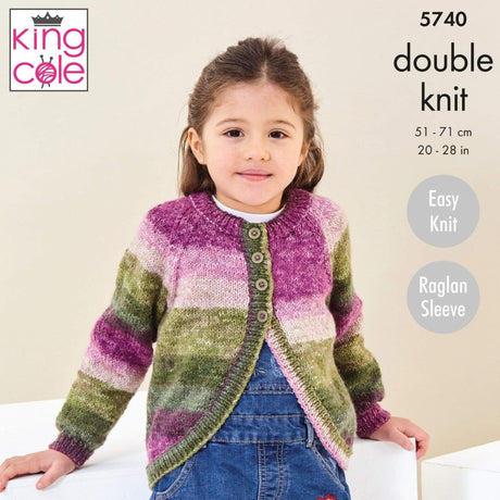 King Cole Patterns King Cole Kids DK Knitting Pattern 5740