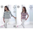 King Cole Patterns King Cole Kids DK Splash Top and Sweater Knitting Pattern 4954