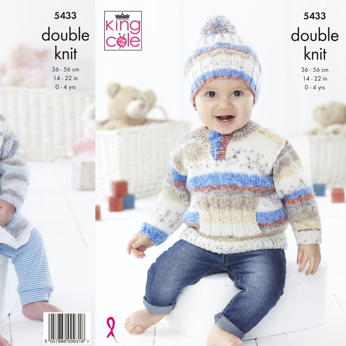 King Cole Patterns King Cole Kids Double Knit Pattern 5433