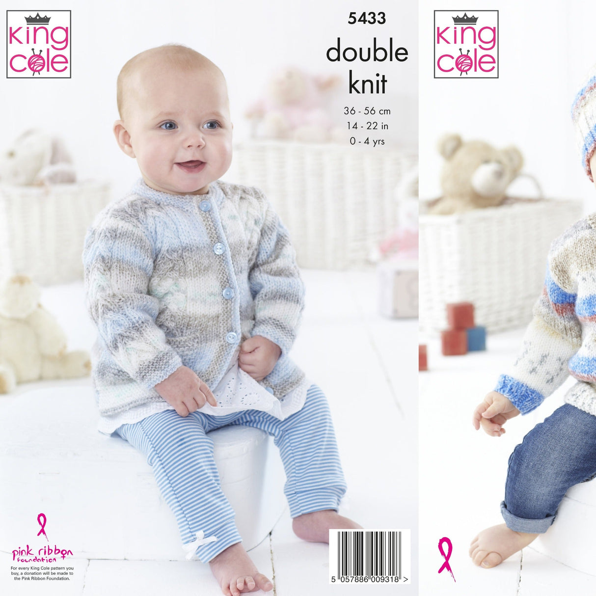 King Cole Patterns King Cole Kids Double Knit Pattern 5433