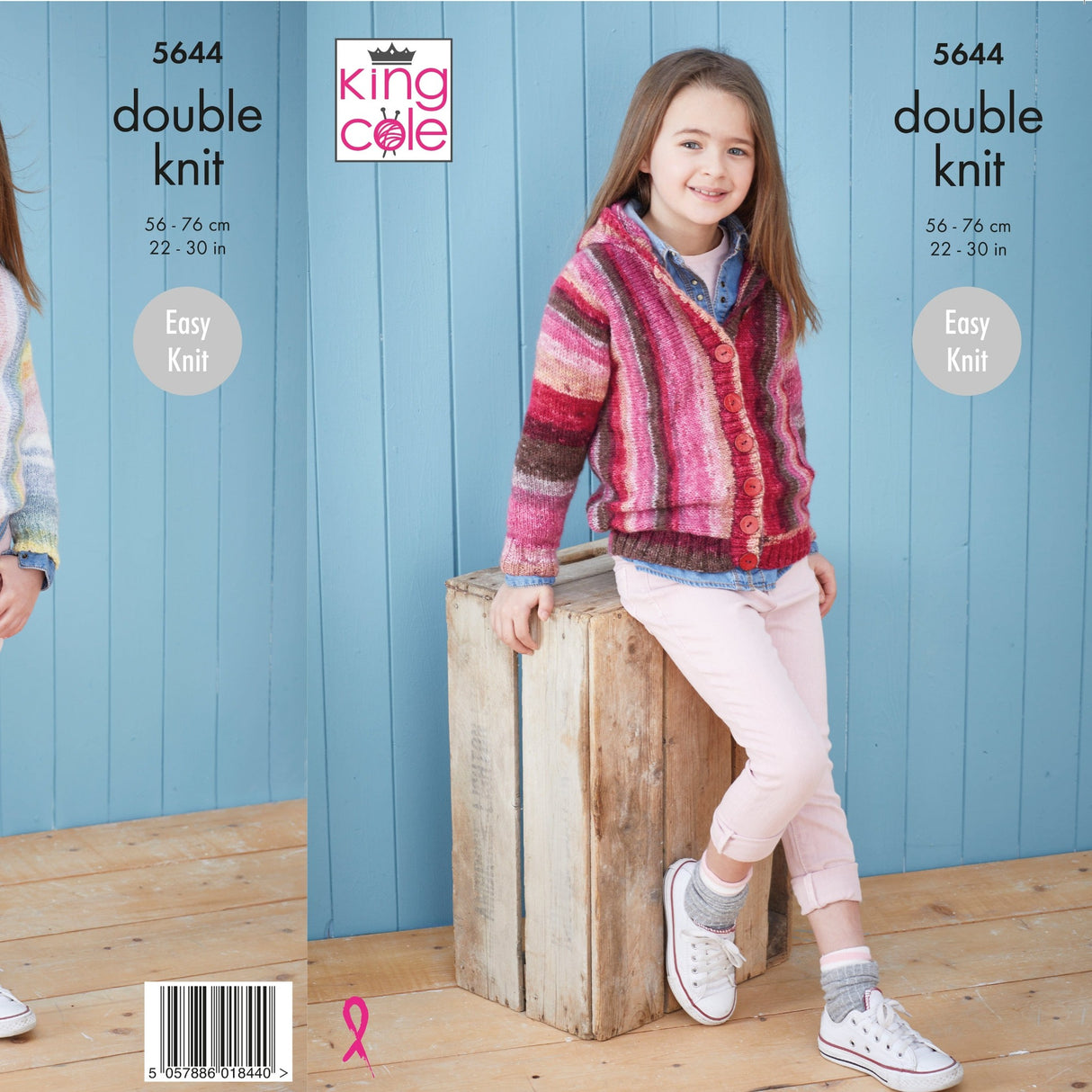 King Cole Patterns King Cole Kids Hoodie & Cardigan DK Knitting Pattern 5644
