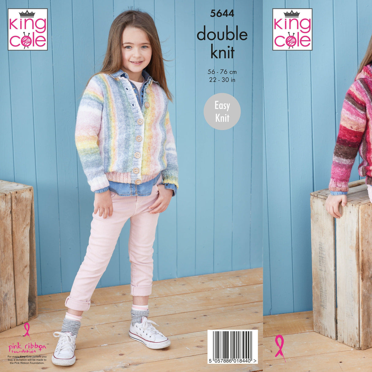 King Cole Patterns King Cole Kids Hoodie & Cardigan DK Knitting Pattern 5644