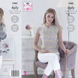 King Cole Patterns King Cole Ladies 4 Ply Easy Knitting Pattern 5385