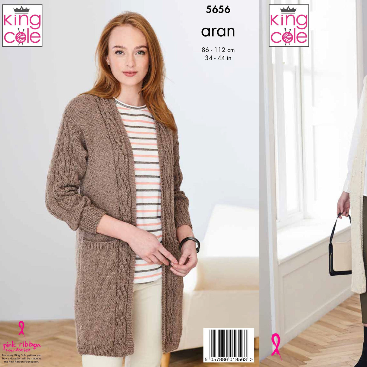 King Cole Patterns King Cole Ladies Aran Knitting Pattern 5656