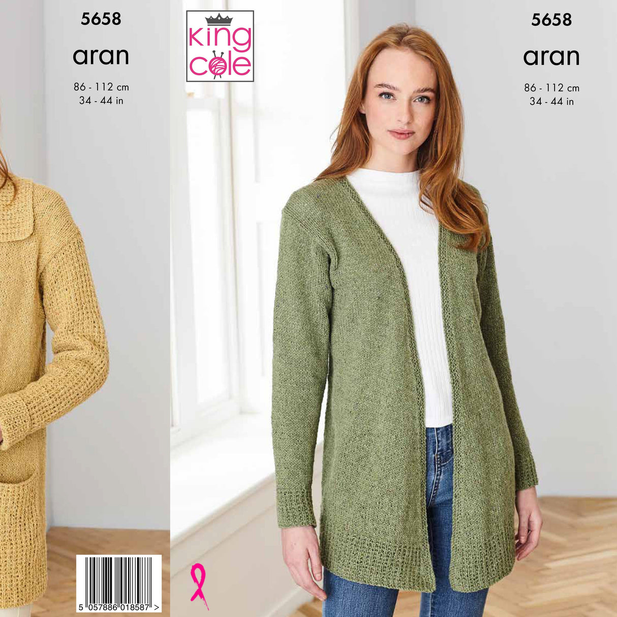 King Cole Patterns King Cole Ladies Aran Knitting Pattern 5658