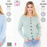 King Cole Patterns King Cole Ladies Cardigan and Sweater DK Knitting Pattern 5742