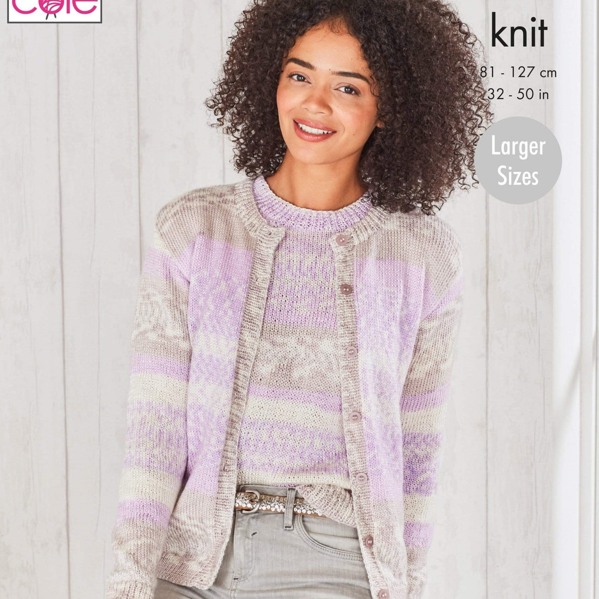 King Cole Patterns King Cole Ladies Cardigan and Sweater DK Knitting Pattern 5696