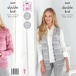 King Cole Patterns King Cole Ladies Cardigan and Waistcoat DK Knitting Pattern 5609