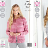 King Cole Patterns King Cole Ladies Cardigan and Waistcoat DK Knitting Pattern 5609