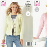 King Cole Patterns King Cole Ladies Cardigan DK Knitting Pattern 5616