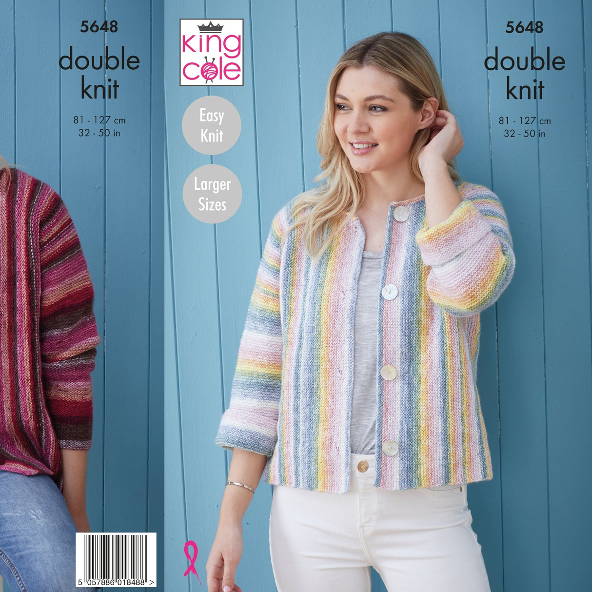 King Cole Patterns King Cole Ladies Cardigan DK Knitting Pattern 5648