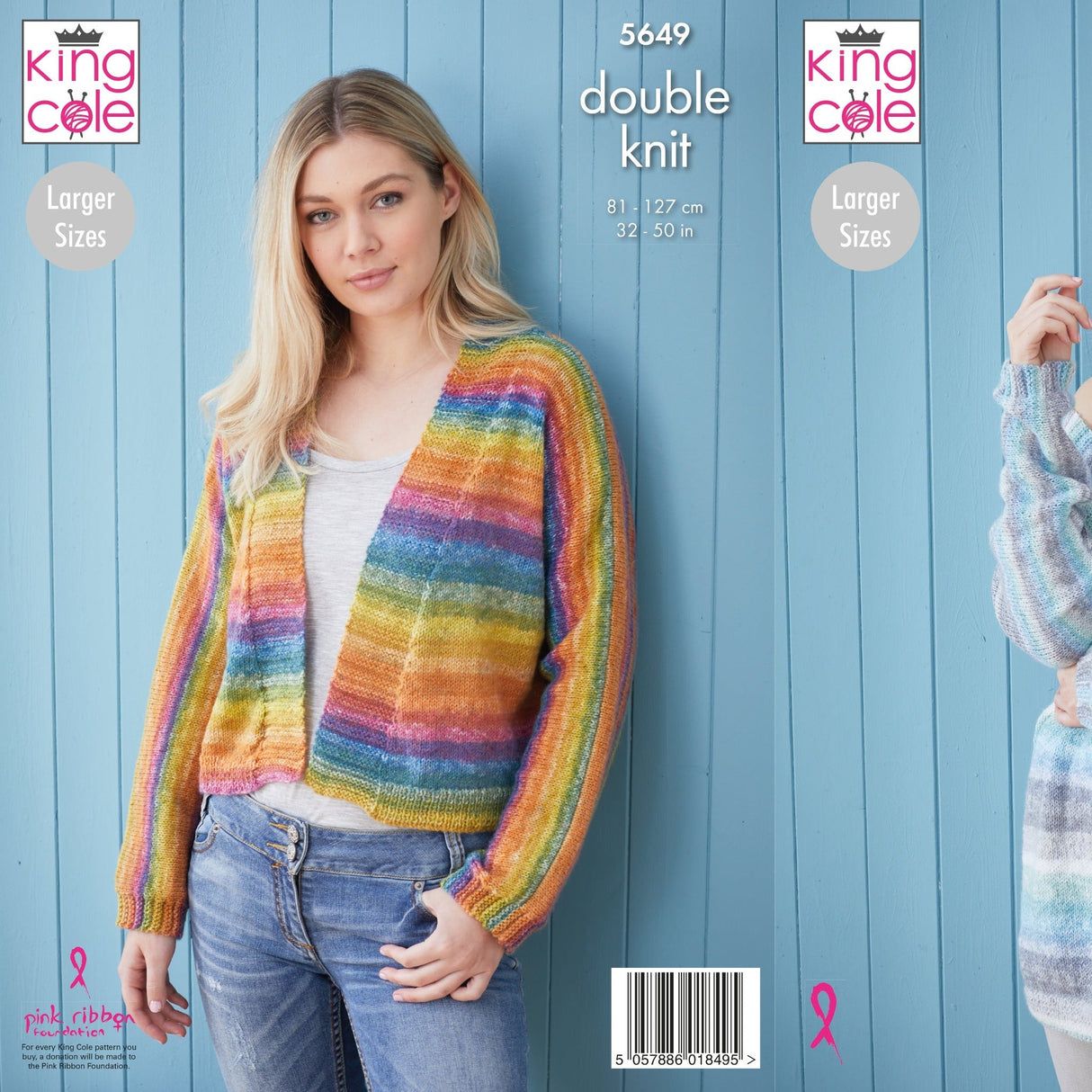King Cole Patterns King Cole Ladies Cardigan DK Knitting Pattern 5649