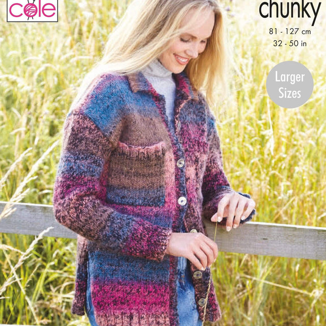King Cole Patterns King Cole Ladies Chunky Knitting Pattern 5813