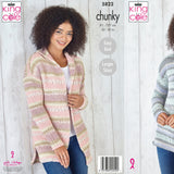 King Cole Patterns King Cole Ladies Chunky Knitting Pattern 5822