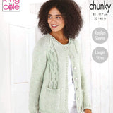 King Cole Patterns King Cole Ladies Chunky Knitting Pattern 5827