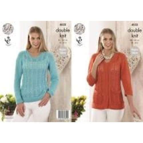 King Cole Patterns King Cole Ladies DK Knitting Pattern 4532