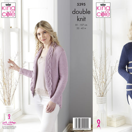 King Cole Patterns King Cole Ladies Double Knit Pattern 5395