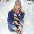 King Cole Patterns King Cole Ladies Hat, Scarf, Fingerless Gloves and Sock 4 Ply Knitting Pattern 5545