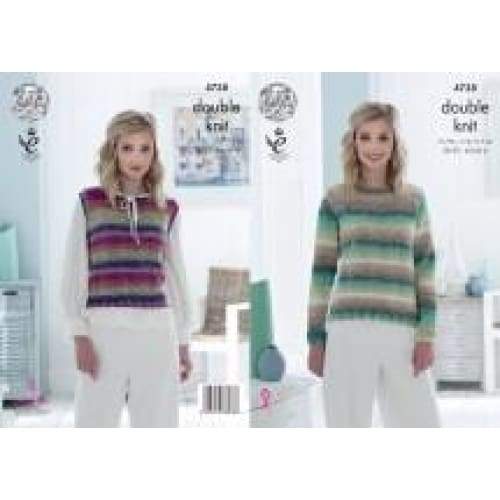 King Cole Patterns King Cole Ladies Shine DK Knitting Pattern 4738