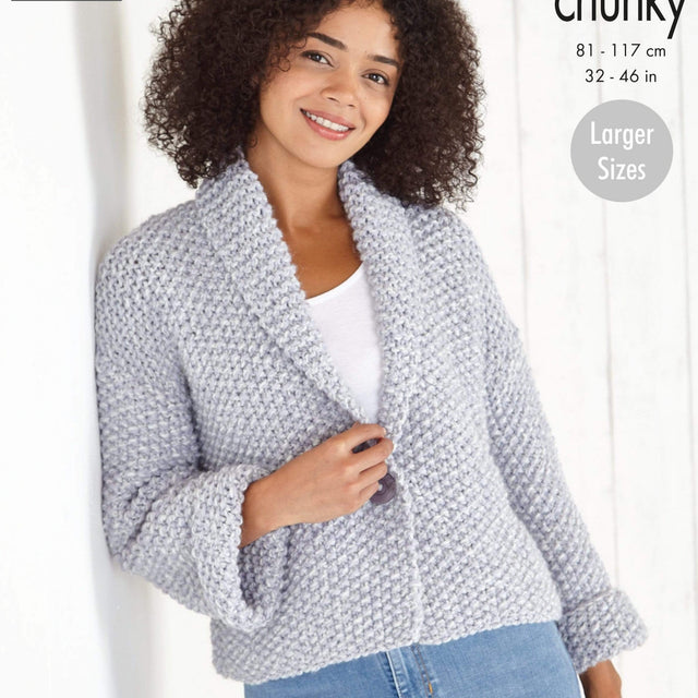 King Cole Patterns King Cole Ladies Super Chunky Knitting Pattern 5829
