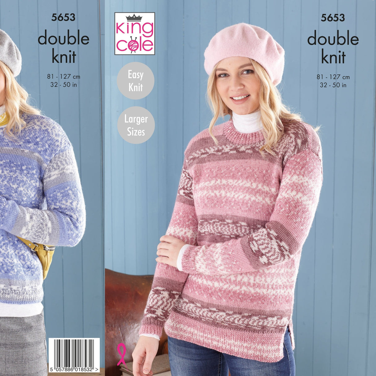 King Cole Patterns King Cole Ladies Sweater and Tunic Knitting Pattern 5653