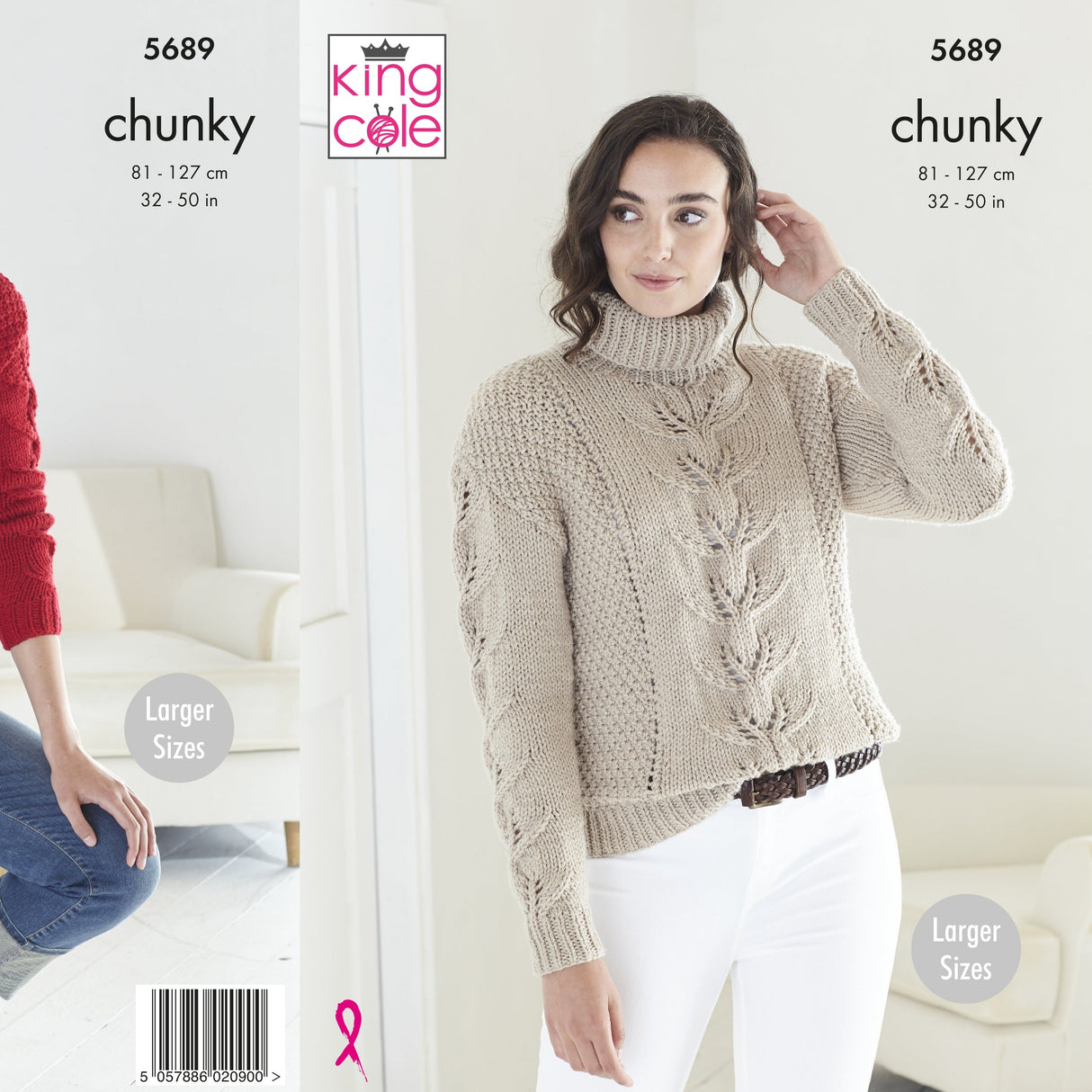 King Cole Patterns King Cole Ladies Sweater Knitting Pattern 5689