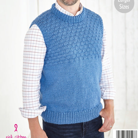 King Cole Patterns King Cole Mens Chunky Knitting Pattern 5820
